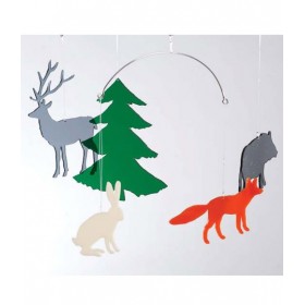 BOMBDESIGN - Mobile *Wildlife in the forest* 5 motifs