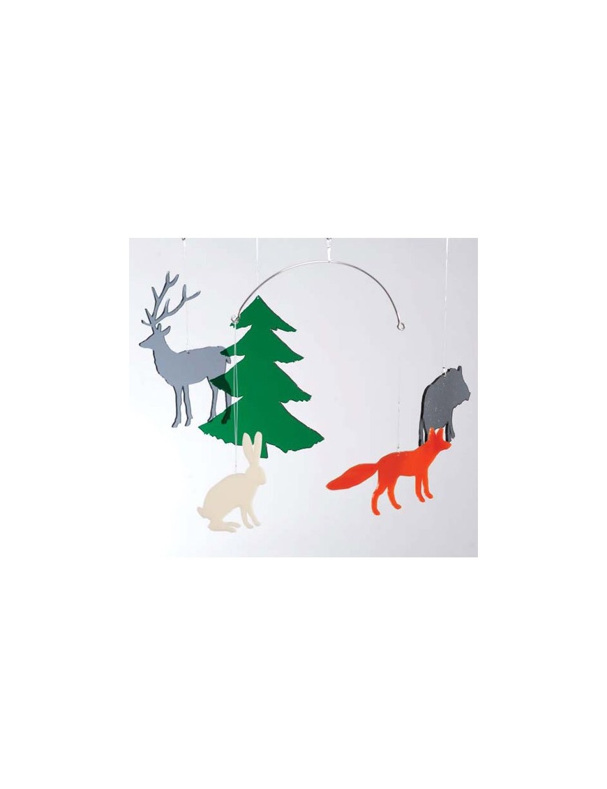 BOMBDESIGN - Mobile *Wildlife in the forest* 5 motifs