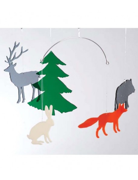 BOMBDESIGN - Mobile *Wildlife in the forest* 5 motifs