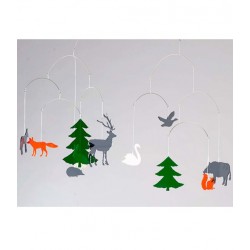 BOMBDESIGN - Mobile *Wildlife in the forest* 10 motifs