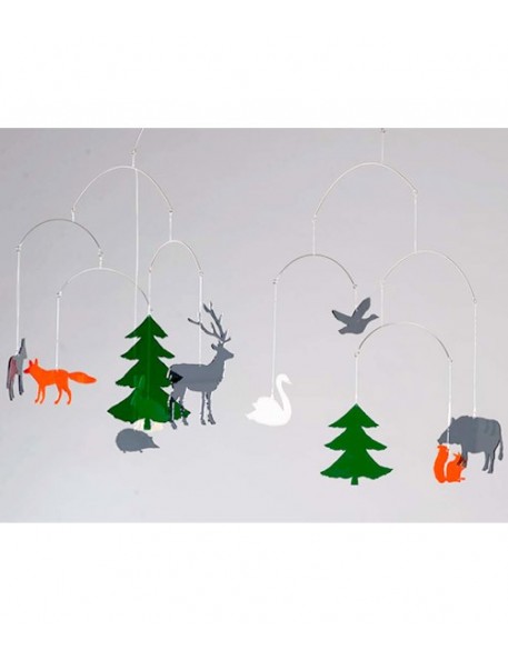 BOMBDESIGN - Mobile *Wildlife in the forest* 10 motifs