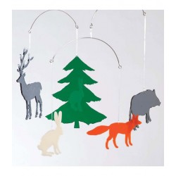 BOMBDESIGN - Mobile *Wildlife in the forest* 10 motifs