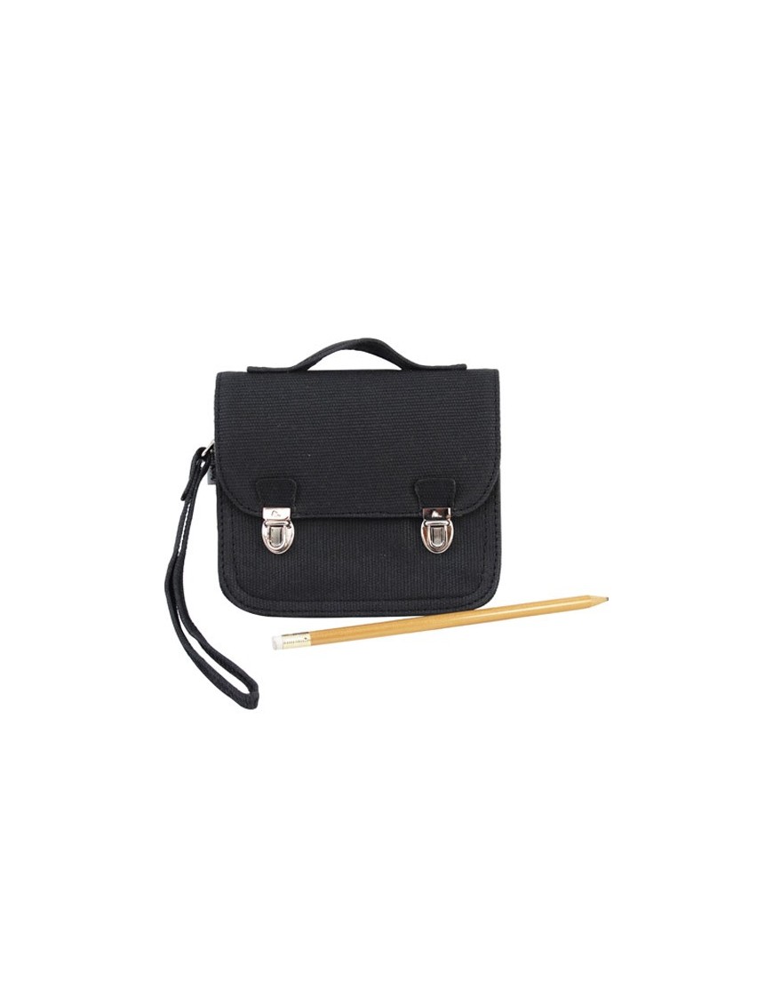 MINISERI - Black leather purse