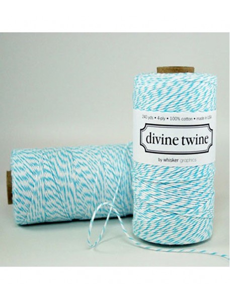 Divine Twine - Ficelle Baker Twine - Aqua/Turquoise