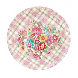 Greengate - 10 Paper Plates - Maggie White