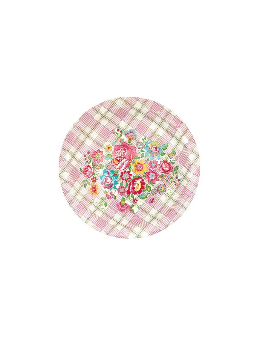 Greengate - 10 Paper Plates - Maggie White