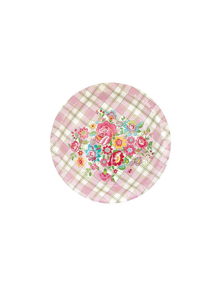 Greengate - 10 Paper Plates - Maggie White