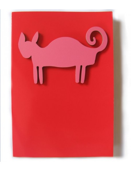Carte double avec magnet Chat, Miriam Berenson Carte double avec magnet Chat, Miriam Berenson