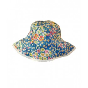 chapeau réversible à fleurs rétro whip cream