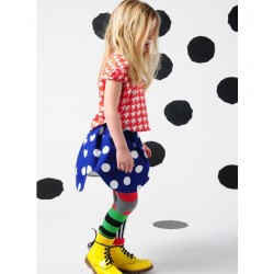 4y -bodebo pippaless skirt - white dots/strong blue