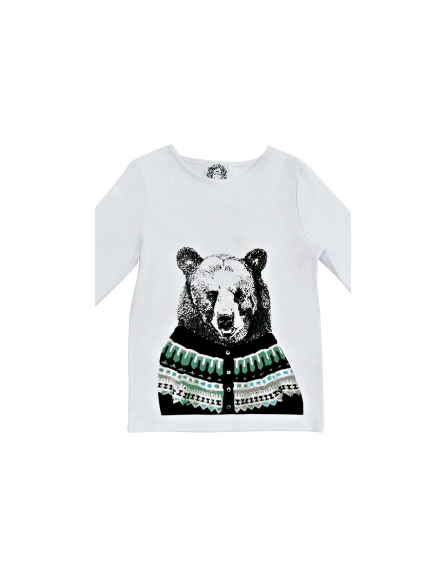 4a - little paul&joe t-shirt garçon ours rolph