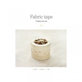 Fabric Tape - Set de 3 Rouleaux d'Adhésifs en Tissu - Tiny