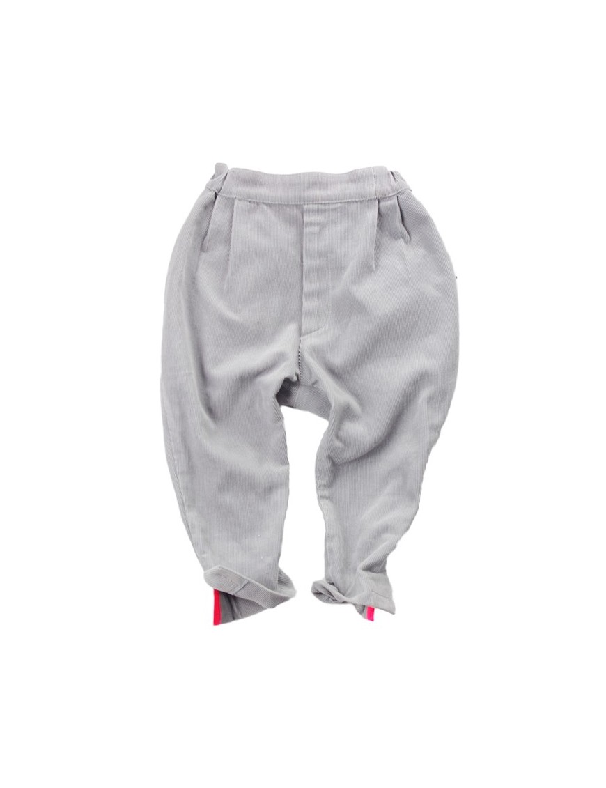 pantalon velours jodhpur gris clair franky grow