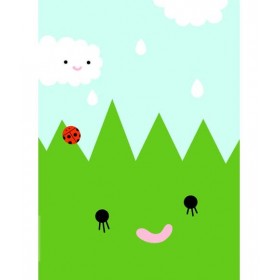 Noodoll affiche"Happy Grass"