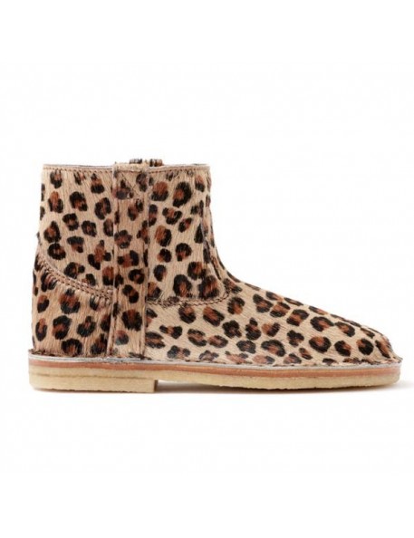 April Showers by Polder - Leopard Leather Boots - Mateo