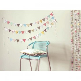 Les Colocataires - Multicolored Paper Garland - Flowers
