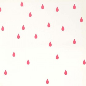 FERM LIVING - Planche de Stickers Mini Gouttes - rose fluo