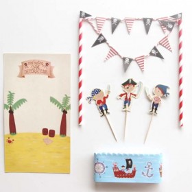 REx - Pirate fun cake bunting set