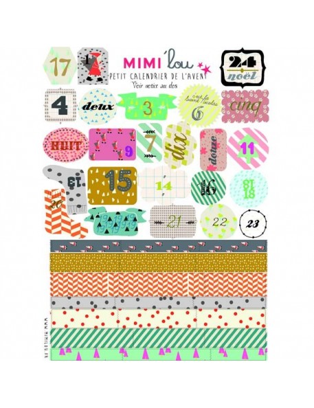 Mimi'Lou - Advent Calendar Stickers Kit Mimi'Lou - Advent Calendar Stickers Kit