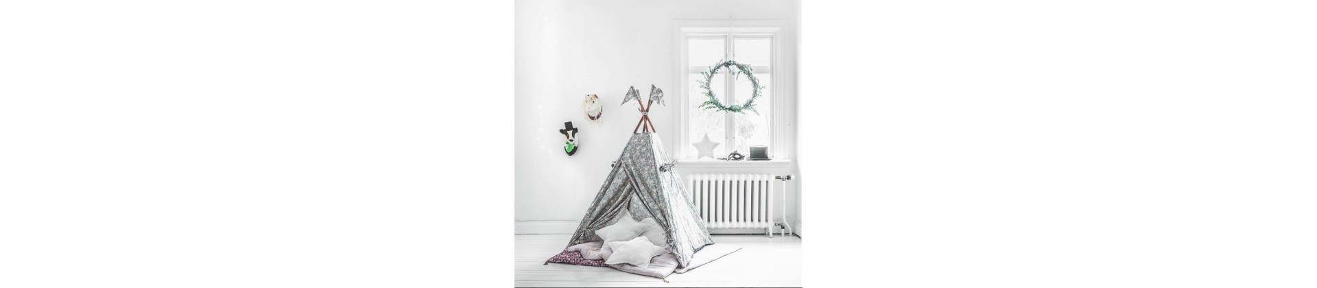 Tipi enfant, tente, ciel de lit - décoration chambre enfant