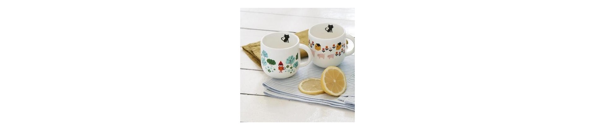 Vaisselle originale pour enfant : assiettes, couverts, mugs design